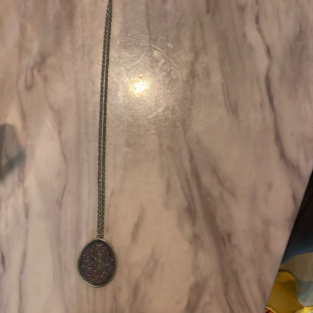 Druzy Long Necklace